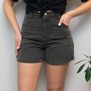90s tencel and cotton high waisted shorts / s-m